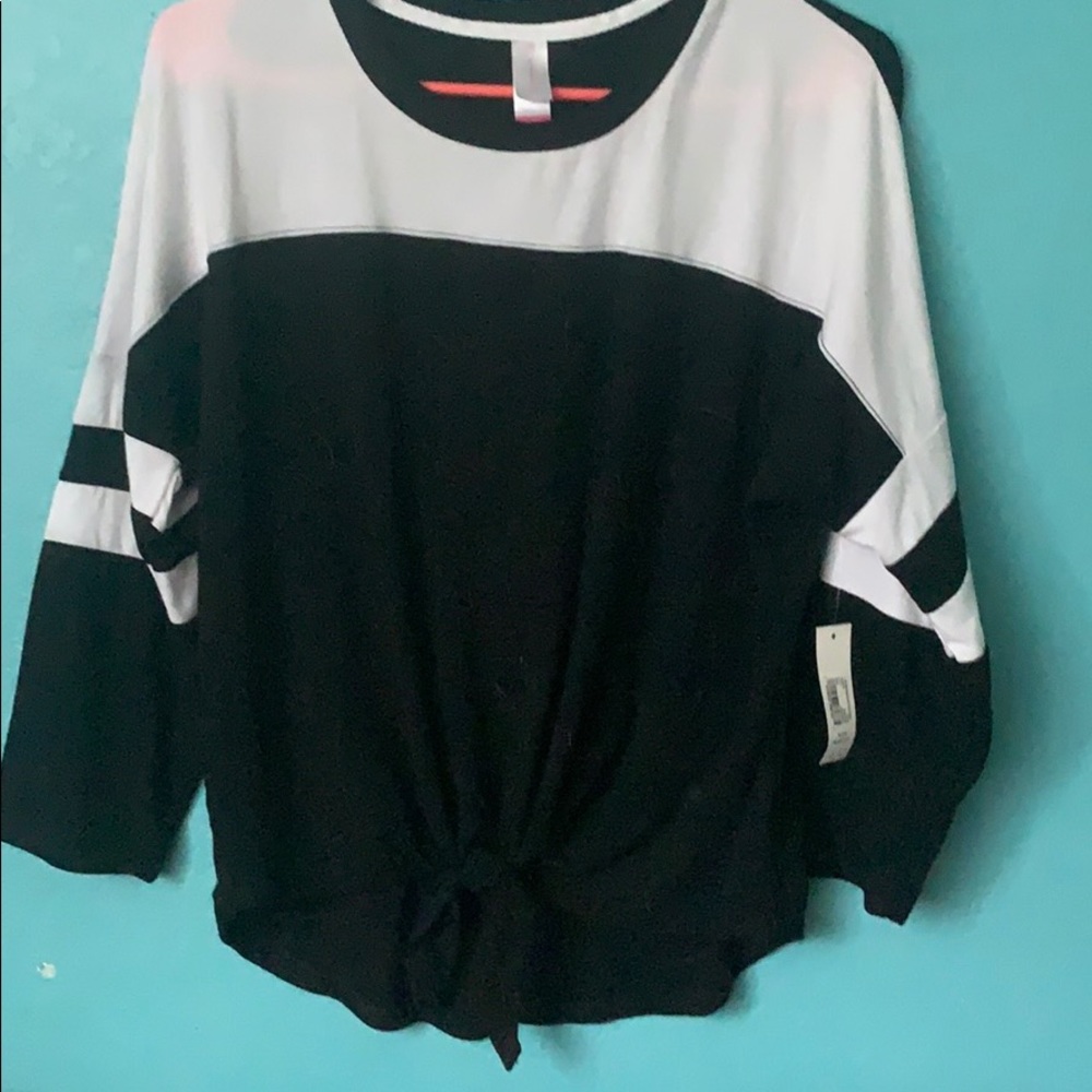 Black and white shirt